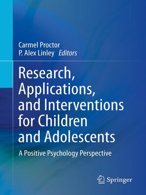 cover image of Research, Applications, and Interventions for Children and Adolescents